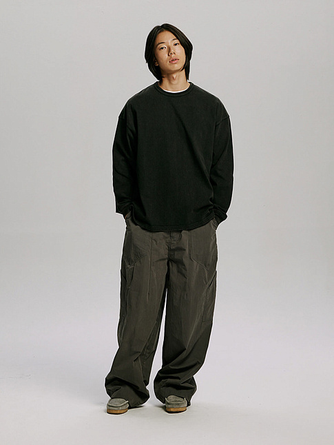 Брюки FOLD FATIGUE WIDE (размер XL, цвет Темно-серый)