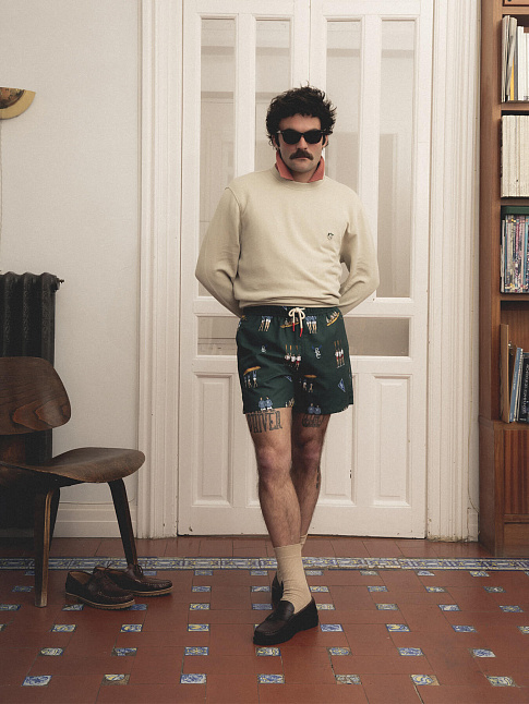 Шорты ROWING (размер L, цвет Зеленый)