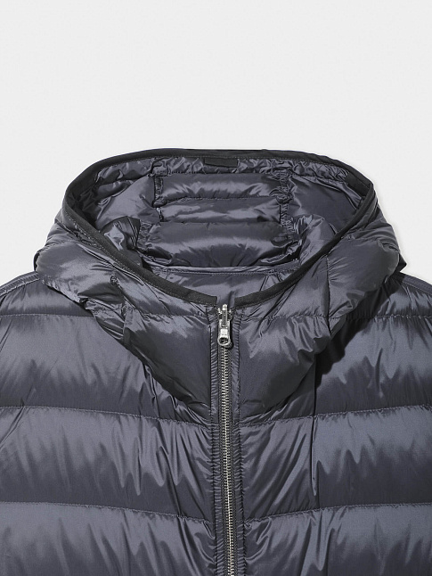 Пуховик DOWN LINER HOODED (размер 58, цвет Темно-серый)