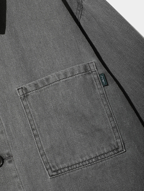 Куртка HEMP WASHED CHORE (размер S, цвет Черный)