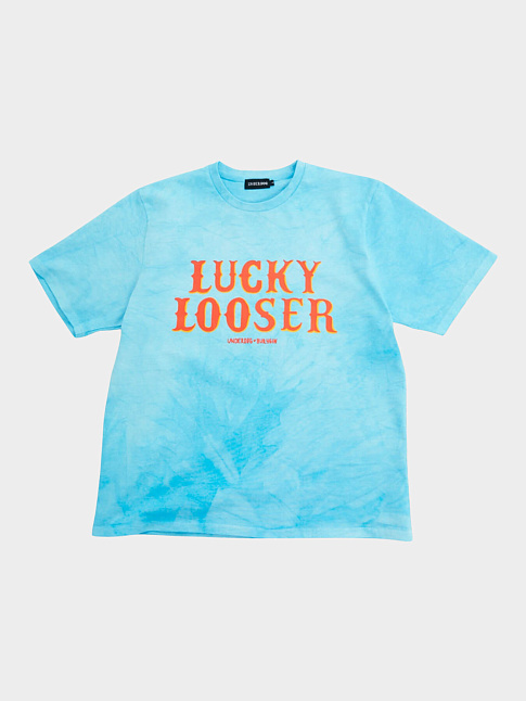 Футболка LUCKY LOOSER (размер XXL, цвет Голубой)