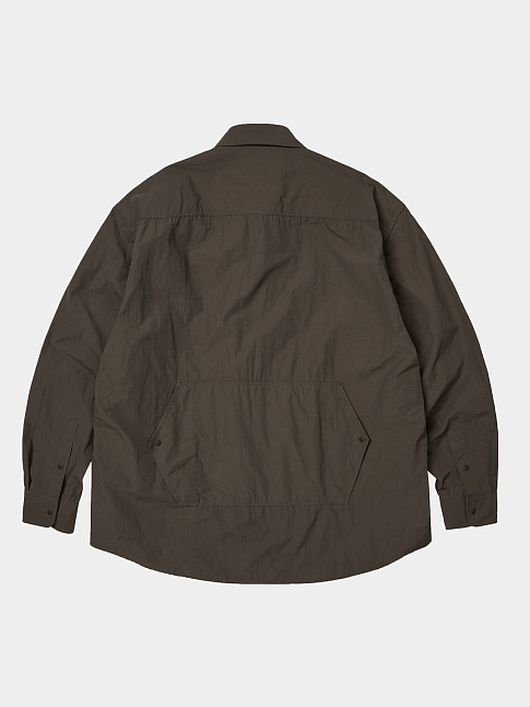 Рубашка NYLON UTILITY POCKET (размер M, цвет Коричневый)