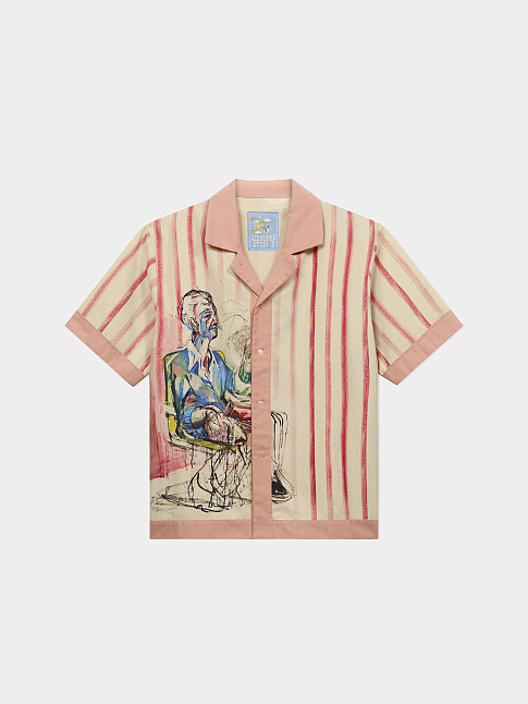 Рубашка TECHNICOLOR DREAMS BUTTON UP (размер L, цвет Розовый)