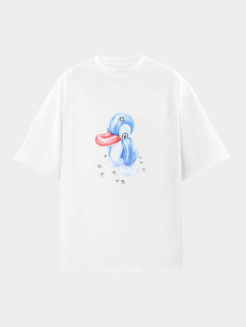 Футболка BALLOON PENGUIN (размер L, цвет Белый)