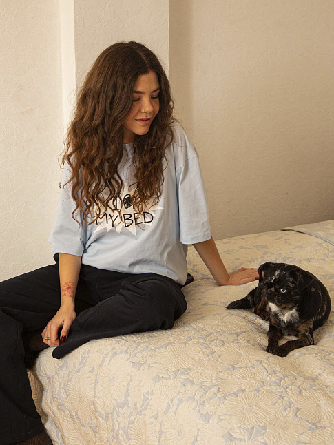 Футболка DAILY RITUALS HOME (размер L, цвет Голубой)