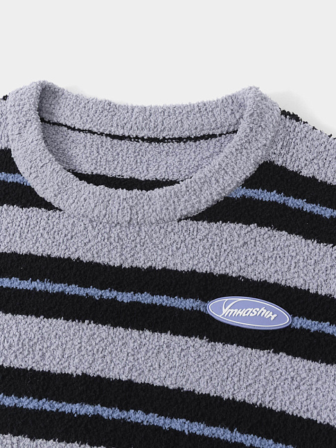 Свитер SOFT STRIPS (размер L, цвет Темно-серый)