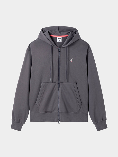 Худи PIGEON LOGO ZIP UP (размер M, цвет Темно-серый)
