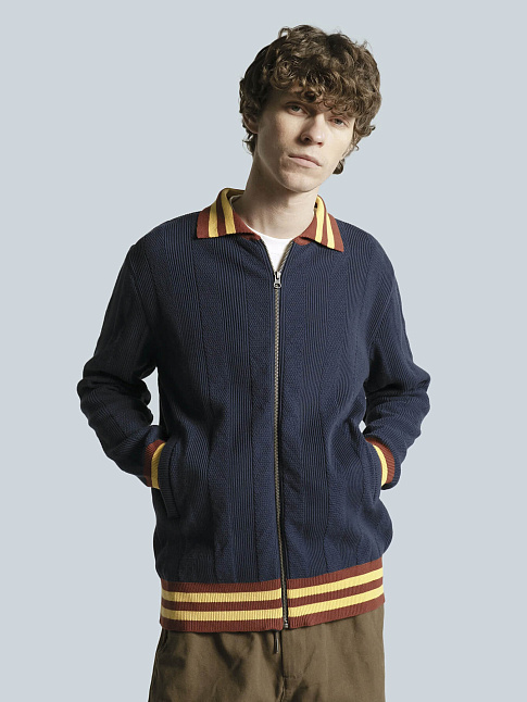 Кардиган ALEKSEY HORACE STRIPE (размер XL, цвет Синий)