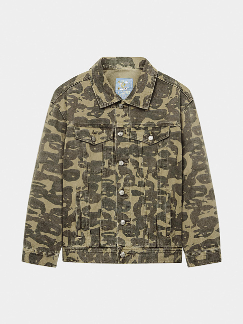 Куртка FACE CAMO (размер L, цвет Зеленый)