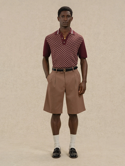 Шорты TAILLEUR CHEVRONS (размер XL, цвет Коричневый)