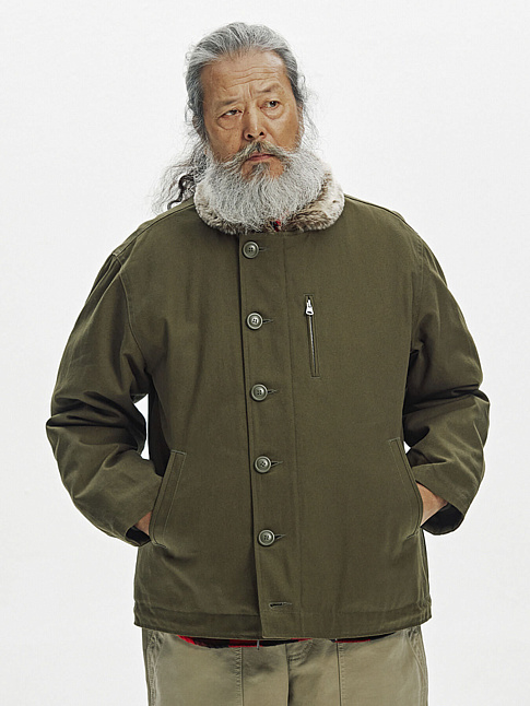 Куртка EDGAR N-1 DECK (размер L, цвет Зеленый)