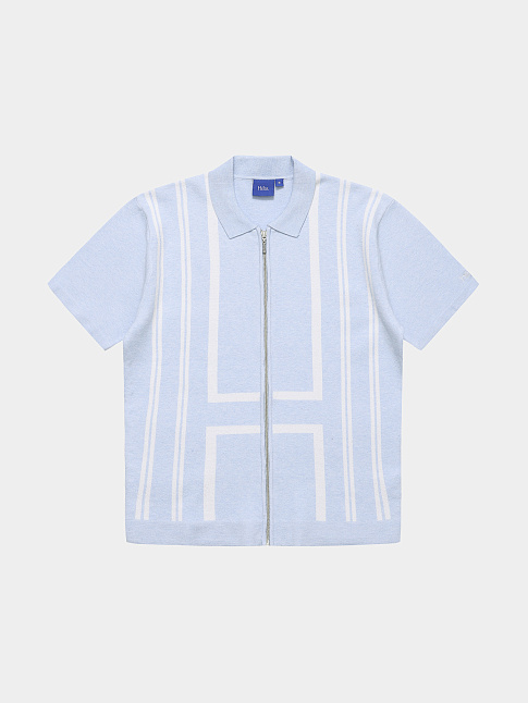 Свитер ALDO FULL ZIP POLO (размер M, цвет Голубой)