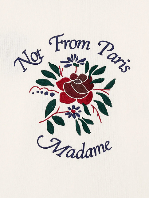 Рубашка PIQUEE SLOGAN ROSE (размер L, цвет Белый)