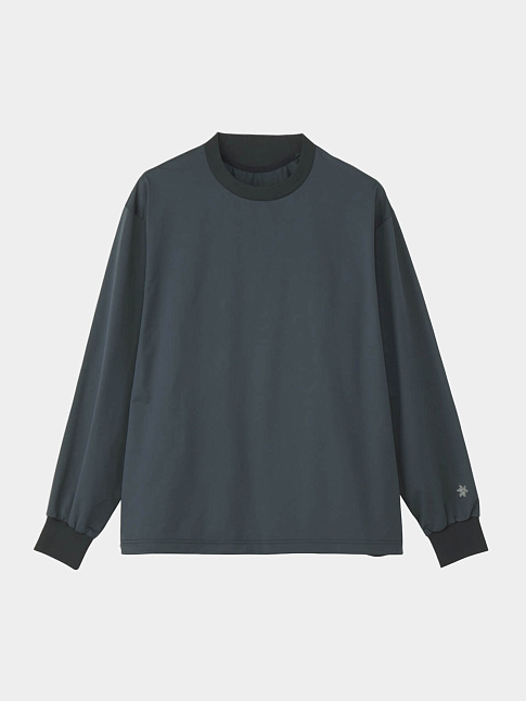 Лонгслив HIGH GAUGE SHIRRING (размер M, цвет Бирюзовый)