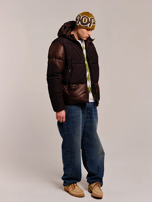Пуховик PUFFER (размер XL, цвет Коричневый)