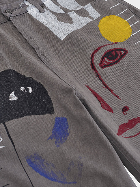 Брюки FROM A PLACE IVE NEVER BEEN (размер XXL, цвет Серый)