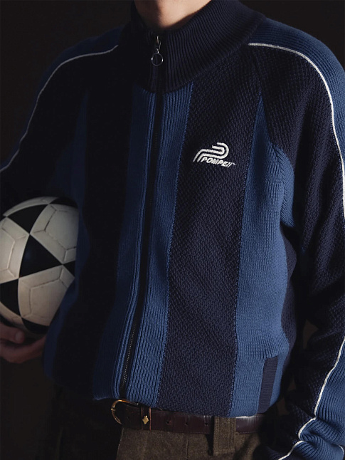 Кардиган STRIPED TRACK SUIT (размер M, цвет Темно-синий)