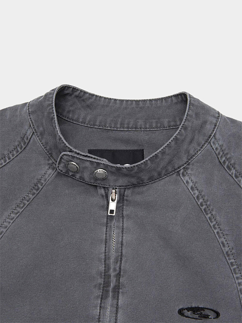 Куртка PIGMENT DYED OVAL GLOBE BIKER (размер L, цвет Серый)