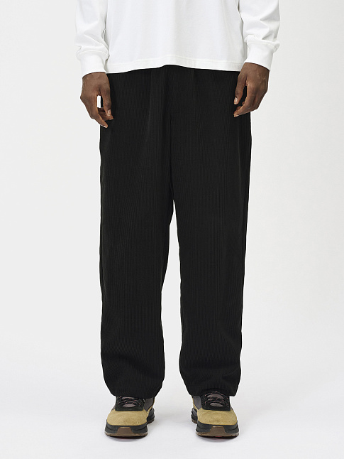Брюки FINE WALE CORDUROY STRAIGHT (размер L, цвет Черный)