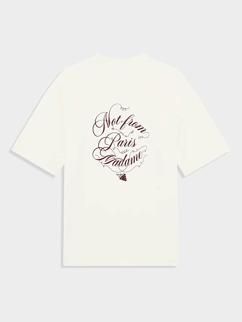 Футболка SLOGAN VIGNES (размер M, цвет Бежевый)