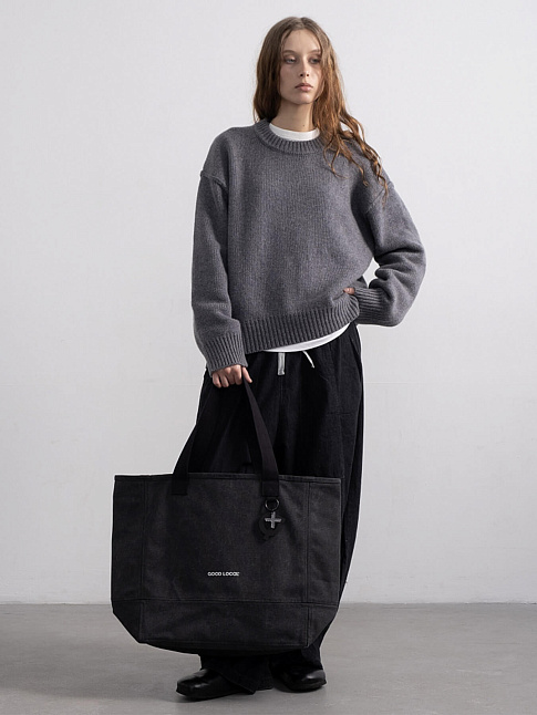 Сумка SHOPPER CANVAS LINE (размер one size, цвет Темно-серый)