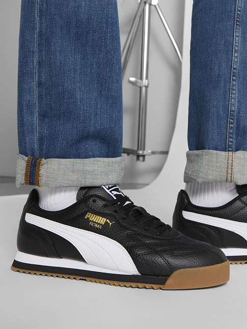 Кроссовки ROMA ANNIVERSARIO (размер 45, цвет Черный-Белый)