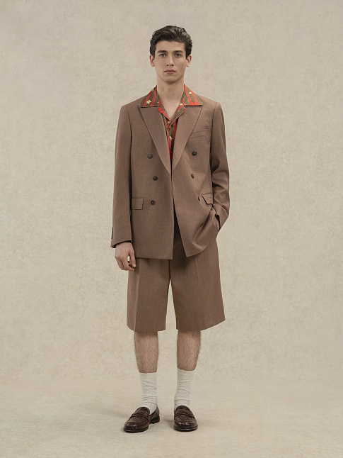 Шорты TAILLEUR CHEVRONS (размер XL, цвет Коричневый)