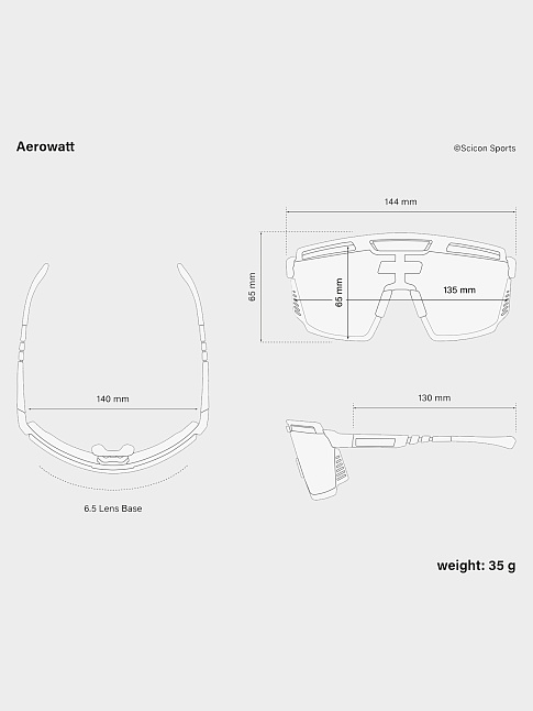 Очки AEROWATT (размер one size, цвет Черный)