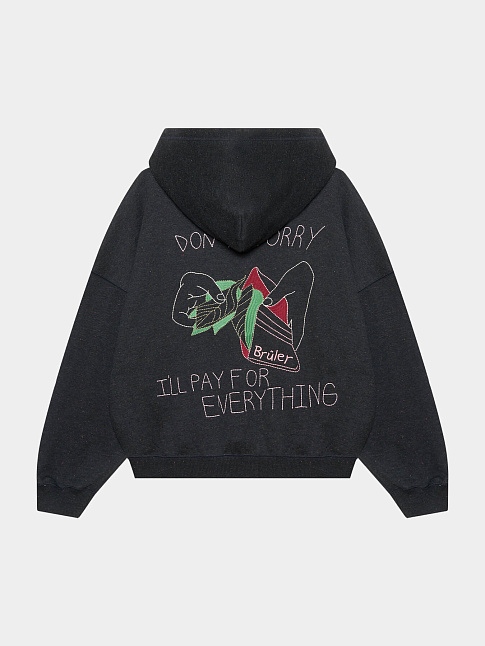 Худи CAISSE (размер S, цвет Темно-синий)