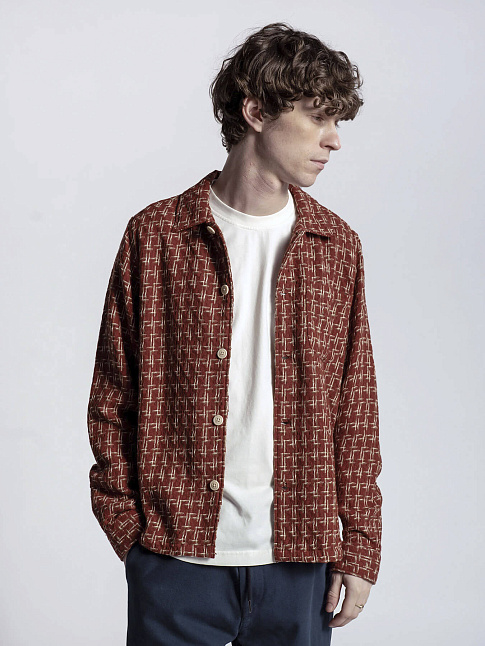 Рубашка BUSEY DOBBY ARCHITECT (размер XL, цвет Красный)