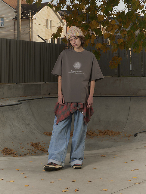 Футболка POP-UP (размер L, цвет Серый)