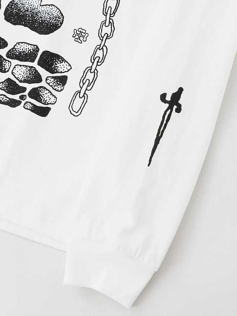 Лонгслив FIGHTIN' (размер XXL, цвет Белый)