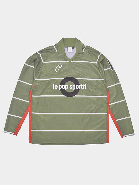 Лонгслив Striped sportif (размер L, цвет GREEN)