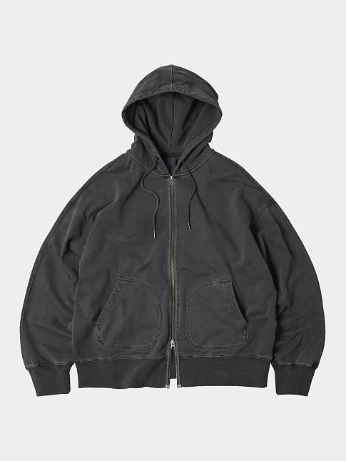 Худи OG PIGMENT DYEING ZIPUP PARKA (размер M, цвет Темно-серый)