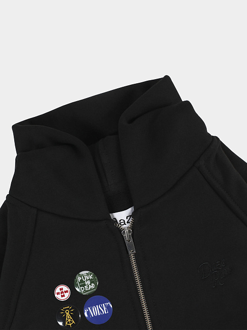 Худи DAZE RAW ZIP (размер S, цвет Черный)