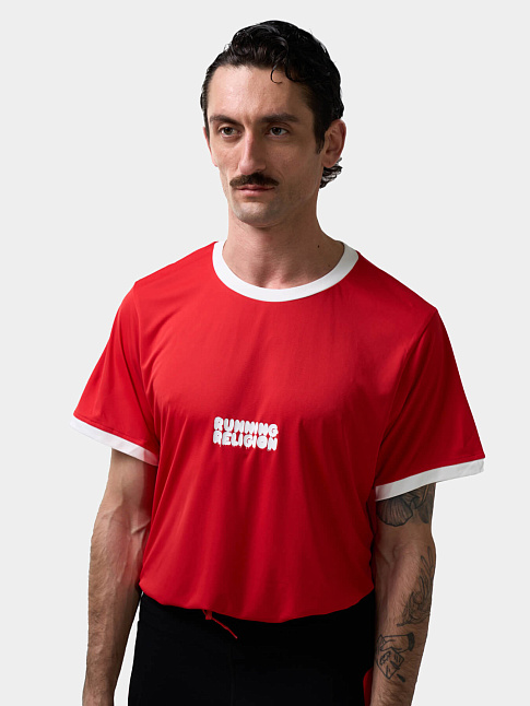 Футболка MELTED BUBBLE LOGO (размер M, цвет Красный)