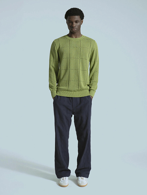 Свитер CROCHET CREWNECK (размер M, цвет Зеленый)