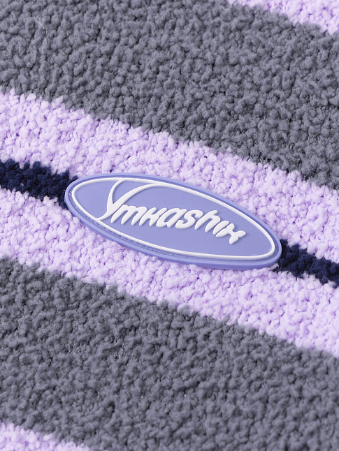 Свитер SOFT STRIPS (размер M, цвет Серый-Фиолетовый)