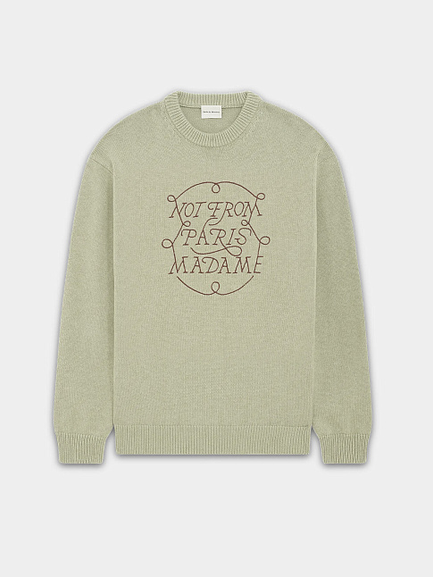 Свитер SLOGAN TRESSES (размер M, цвет Светло-зеленый)