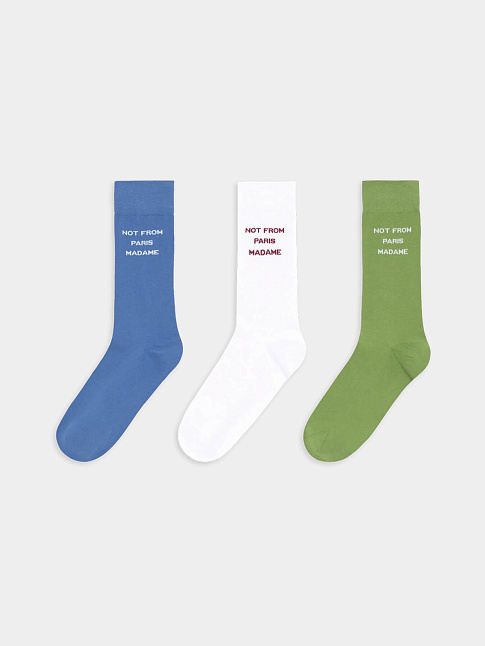 Комплект носков DE CHAUSSETTES SLOGAN (размер one size, цвет Разноцветный)