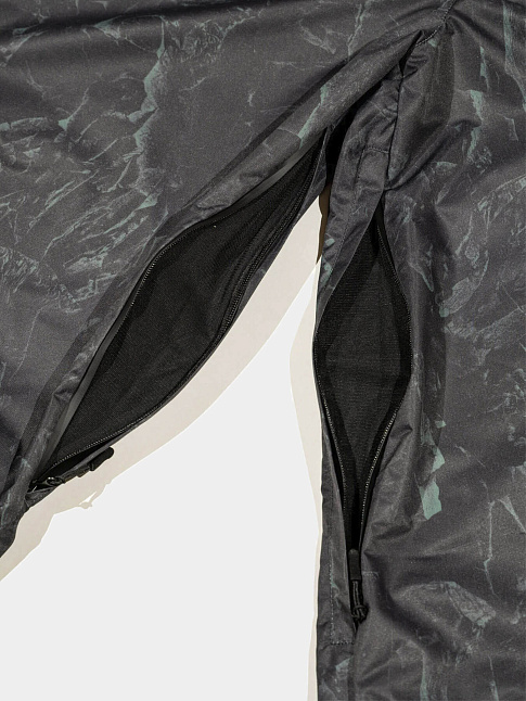 Брюки MEMBRANE 10K/10K (размер L, цвет Черный-Зеленый)