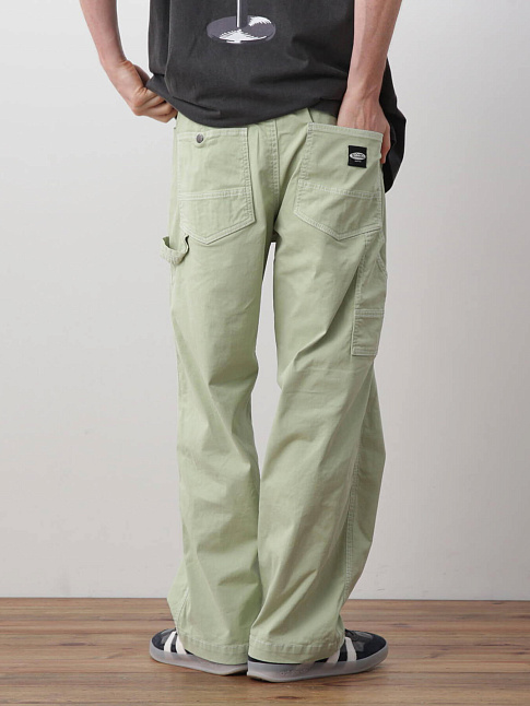 Брюки WASHED COLOR PAINTER (размер XL, цвет Зеленый)