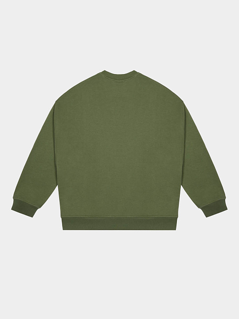 Свитшот OVERSIZED  (размер S, цвет Зеленый)
