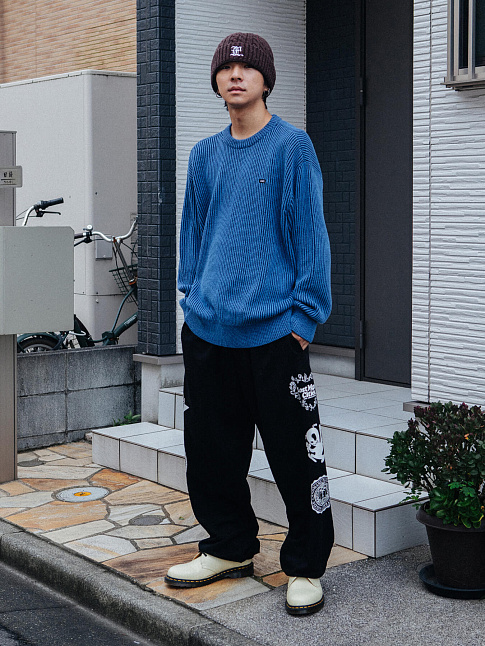 Свитер MICRO BOX TWO TONE (размер M, цвет Голубой)