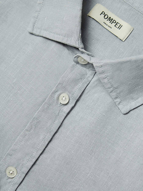 Рубашка LINEN BOXY (размер XL, цвет Голубой)