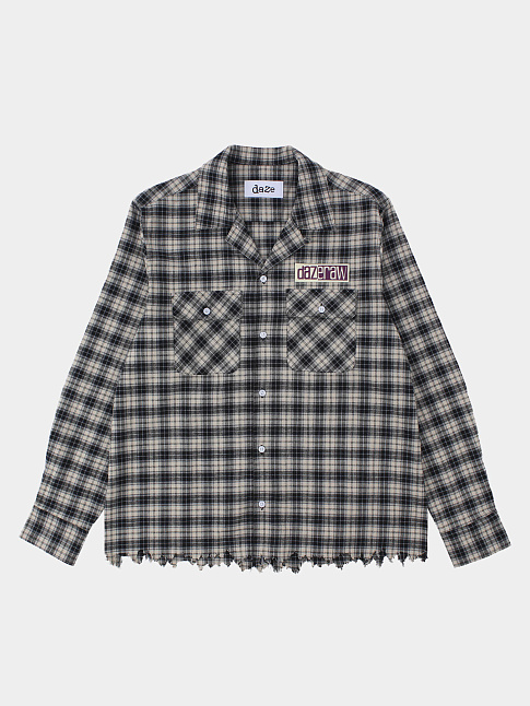 Рубашка RAW PATCH (размер S, цвет Черный-Белый)