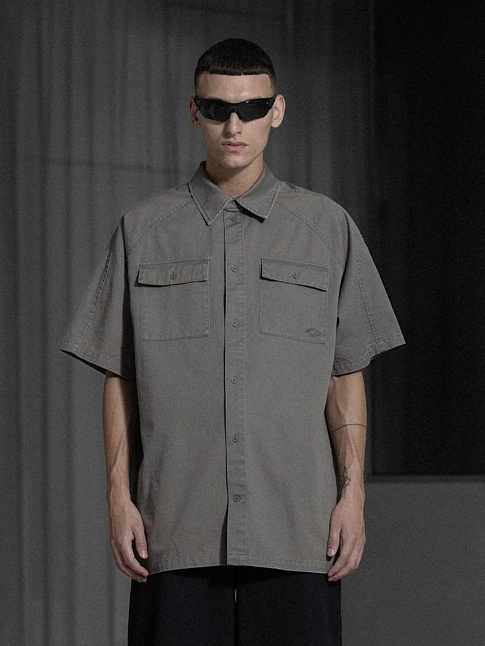 Рубашка OVERSIZED WASHED (размер XXL, цвет Серый)