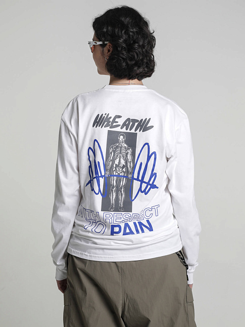 Лонгслив RESPECT TO PAIN (размер M, цвет Белый)