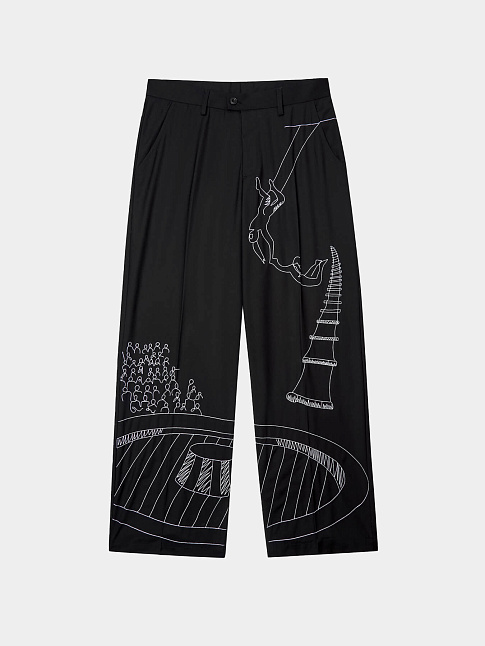 Брюки CIRCUS SKETCH BAGGY (размер L, цвет Черный)