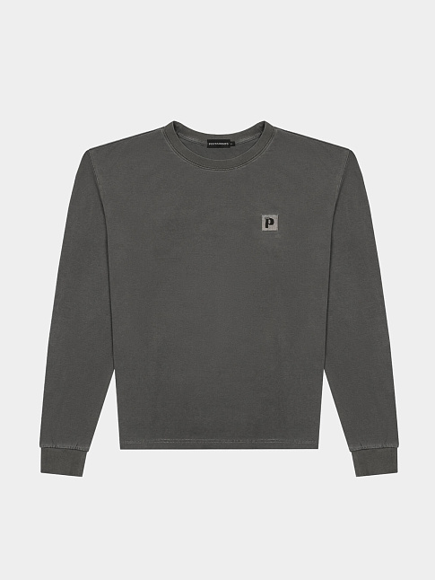 Лонгслив  P LOGO GD (размер M, цвет Темно-серый)